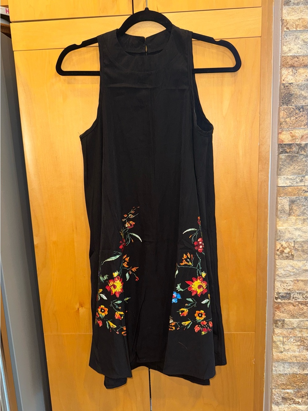 Black Trapeze Dress - Picture 2 of 8